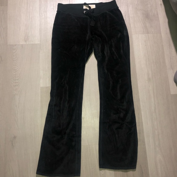 Hollister Pants - Black velvet sweatpants